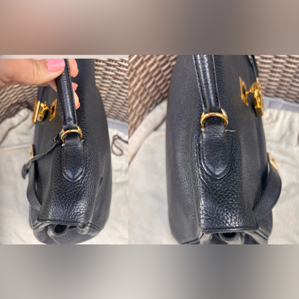 Authentic HERMES KELLY 35 taurillon black leather gold hardware - Picture 8 of 16